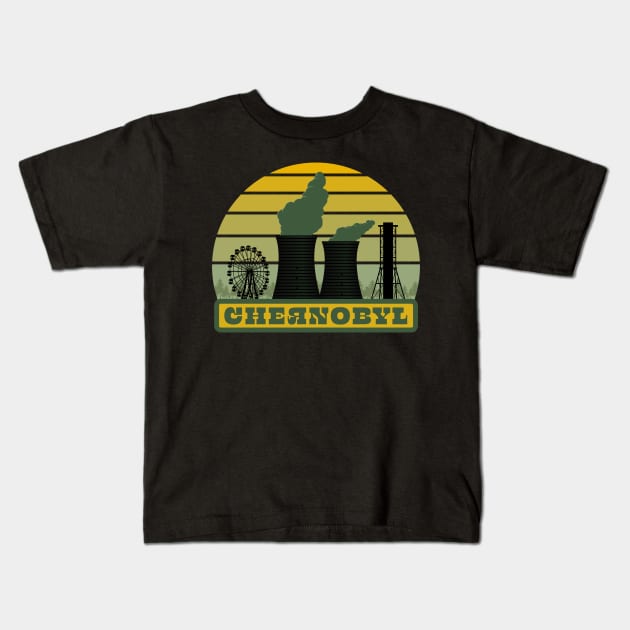 Chernobyl Tourist Kids T-Shirt by CuriousCurios